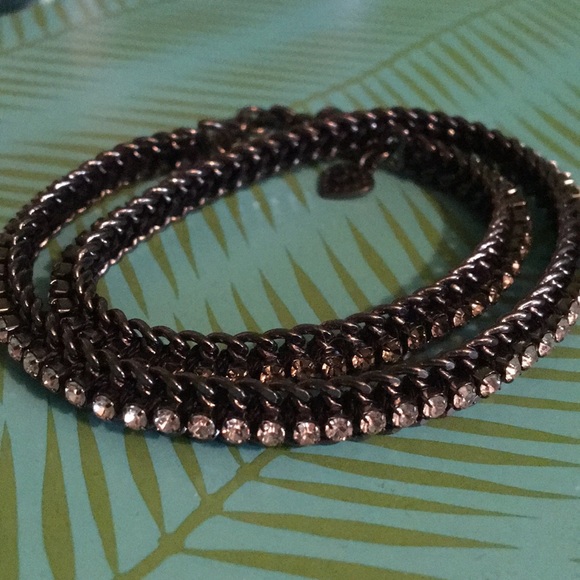 Stella and Dot Double Wrap Rhinestone Bracelet - Picture 4 of 4